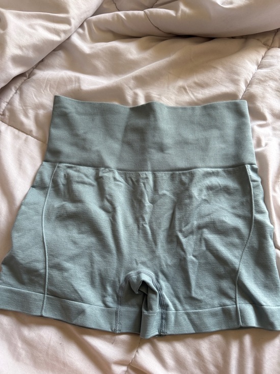 SHEIN Pants - SHEIN Sage Green High-Waist Athletic Shorts